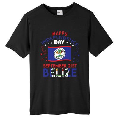 Belize 43rd Independence Day Belizean Pride Belize Flag Tall Fusion ChromaSoft Performance T-Shirt