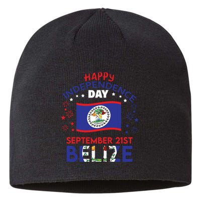 Belize 43rd Independence Day Belizean Pride Belize Flag Sustainable Beanie