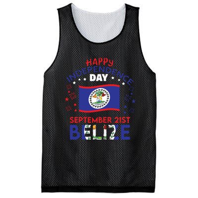 Belize 43rd Independence Day Belizean Pride Belize Flag Mesh Reversible Basketball Jersey Tank