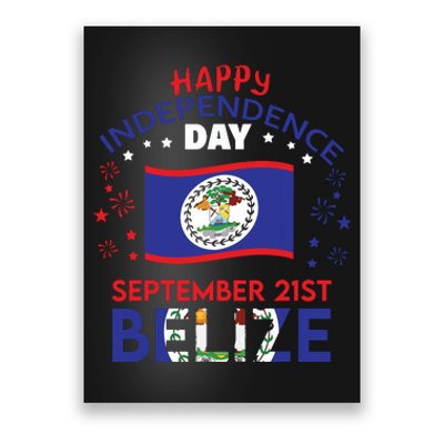 Belize 43rd Independence Day Belizean Pride Belize Flag Poster