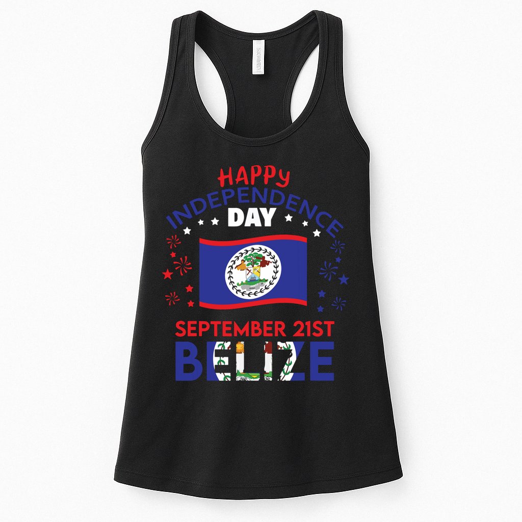 Belize 43rd Independence Day Belizean Pride Belize Flag Womens Tank Top