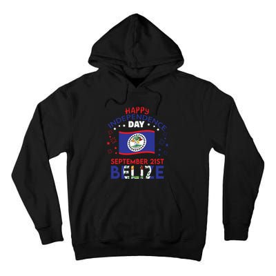 Belize 43rd Independence Day Belizean Pride Belize Flag Tall Hoodie