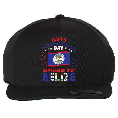 Belize 43rd Independence Day Belizean Pride Belize Flag Wool Snapback Cap
