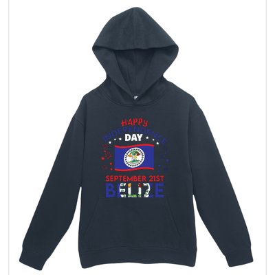 Belize 43rd Independence Day Belizean Pride Belize Flag Urban Pullover Hoodie