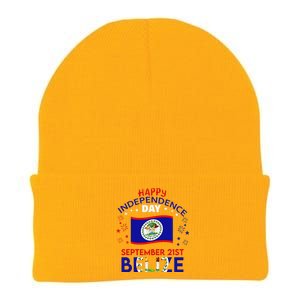 Belize 43rd Independence Day Belizean Pride Belize Flag Gift Knit Cap Winter Beanie