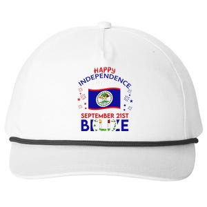 Belize 43rd Independence Day Belizean Pride Belize Flag Gift Snapback Five-Panel Rope Hat