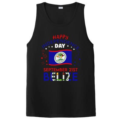 Belize 43rd Independence Day Belizean Pride Belize Flag Gift PosiCharge Competitor Tank