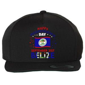 Belize 43rd Independence Day Belizean Pride Belize Flag Gift Wool Snapback Cap