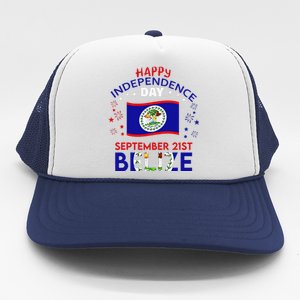 Belize 43rd Independence Day Belizean Pride Belize Flag Gift Trucker Hat