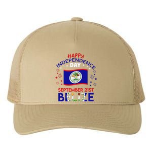 Belize 43rd Independence Day Belizean Pride Belize Flag Gift Yupoong Adult 5-Panel Trucker Hat