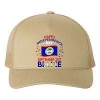 Belize 43rd Independence Day Belizean Pride Belize Flag Gift Yupoong Adult 5-Panel Trucker Hat