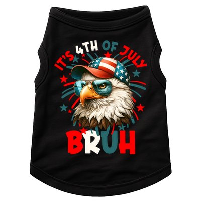 Bruh 4th Of July Bald Eagle Funny Doggie Tank