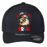 Bruh 4th Of July Bald Eagle Funny Flexfit Unipanel Trucker Cap
