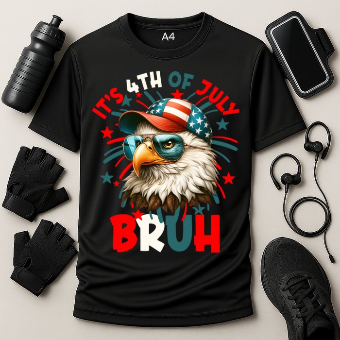 Bruh 4th Of July Bald Eagle Funny Performance Shirt