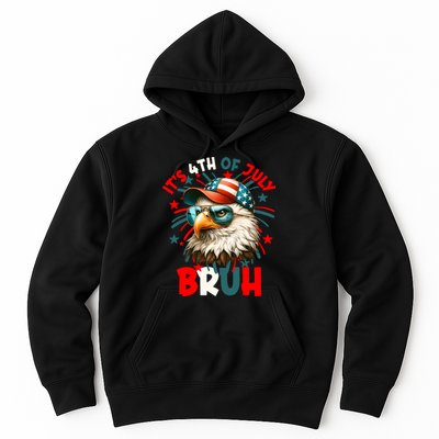 Bruh 4th Of July Bald Eagle Funny Hoodie