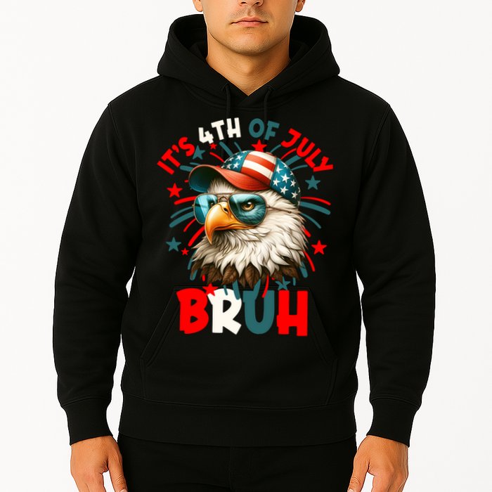 Bruh 4th Of July Bald Eagle Funny Hoodie