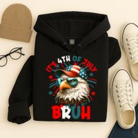 Bruh 4th Of July Bald Eagle Funny Hoodie