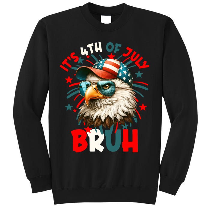 Bruh 4th Of July Bald Eagle Funny Sweatshirt