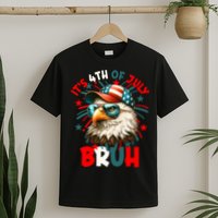 Bruh 4th Of July Bald Eagle Funny T-Shirt