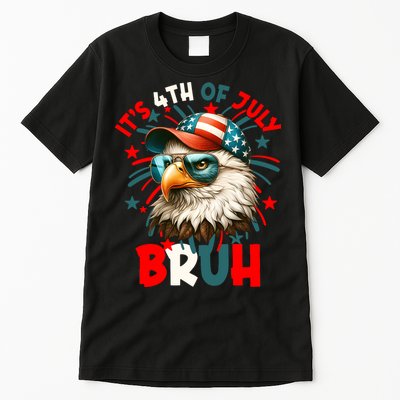 Bruh 4th Of July Bald Eagle Funny Tall T-Shirt
