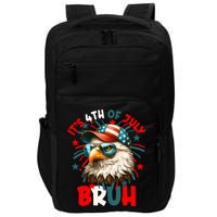 Bruh 4th Of July Bald Eagle Funny Impact Tech Backpack