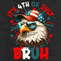 Bruh 4th Of July Bald Eagle Funny 11oz C Handle Ceramic Mug