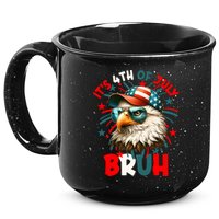 Bruh 4th Of July Bald Eagle Funny 15oz Campfire Ceramic Mug