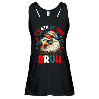 Bruh 4th Of July Bald Eagle Funny Ladies Essential Flowy Tank