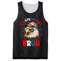 Bruh 4th Of July Bald Eagle Funny Mesh Reversible Basketball Jersey Tank