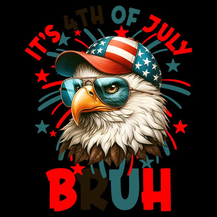 Bruh 4th Of July Bald Eagle Funny 16oz Travel Tumbler