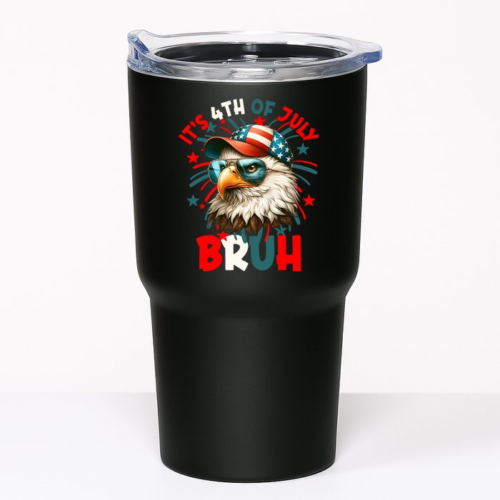 Bruh 4th Of July Bald Eagle Funny Tumbler