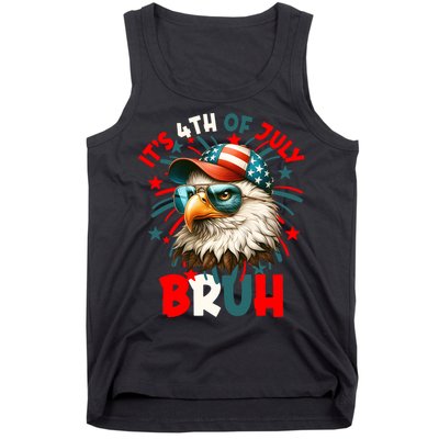 Bruh 4th Of July Bald Eagle Funny Tank Top