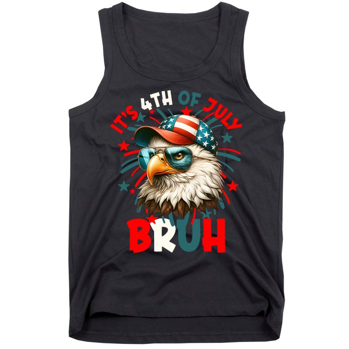 Bruh 4th Of July Bald Eagle Funny Tank Top
