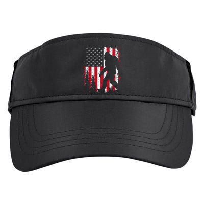 Bigfoot 4th Of July American USA Flag Patriotic Adult Drive Performance Visor