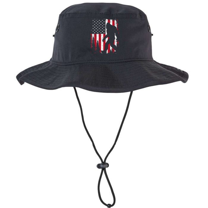 Bigfoot 4th Of July American USA Flag Patriotic Legacy Cool Fit Booney Bucket Hat