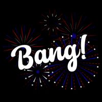 Bang 4th Of July Firework Drawstring Bag