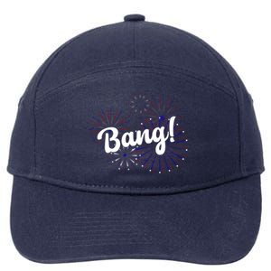 Bang 4th Of July Firework 7-Panel Snapback Hat