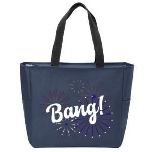 Bang 4th Of July Firework Zip Tote Bag