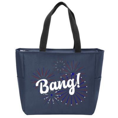 Bang 4th Of July Firework Zip Tote Bag