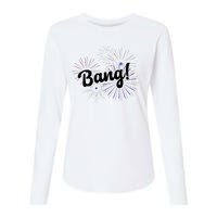 Bang 4th Of July Firework Womens Cotton Relaxed Long Sleeve T-Shirt