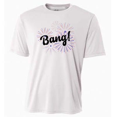 Bang 4th Of July Firework Cooling Performance Crew T-Shirt