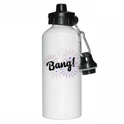 Bang 4th Of July Firework Aluminum Water Bottle