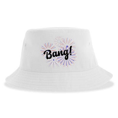 Bang 4th Of July Firework Sustainable Bucket Hat