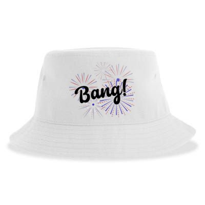 Bang 4th Of July Firework Sustainable Bucket Hat