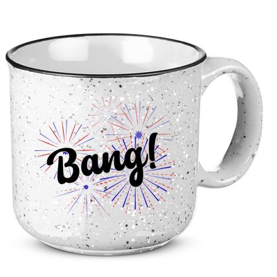 Bang 4th Of July Firework 15oz Campfire Ceramic Mug