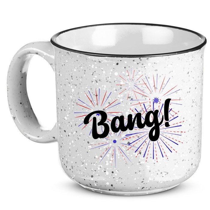 Bang 4th Of July Firework 15oz Campfire Ceramic Mug