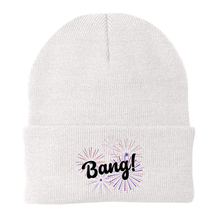 Bang 4th Of July Firework Knit Cap Winter Beanie