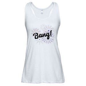 Bang 4th Of July Firework Ladies Essential Flowy Tank