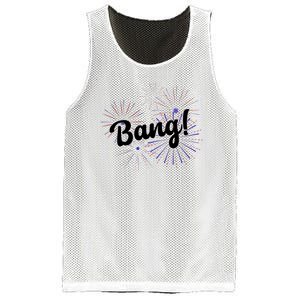 Bang 4th Of July Firework Mesh Reversible Basketball Jersey Tank