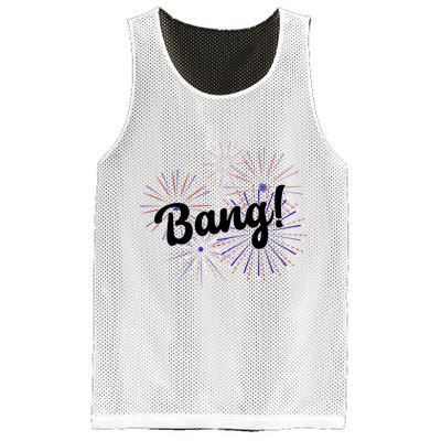 Bang 4th Of July Firework Mesh Reversible Basketball Jersey Tank